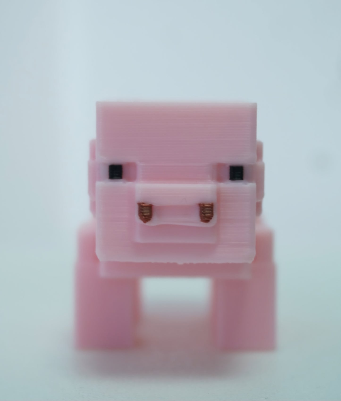 Minecraft Pig Keychain