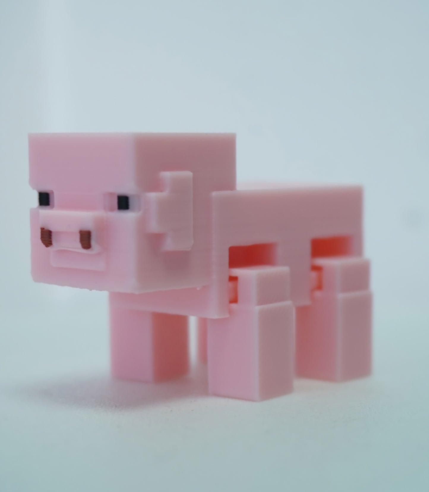 Minecraft Pig Keychain