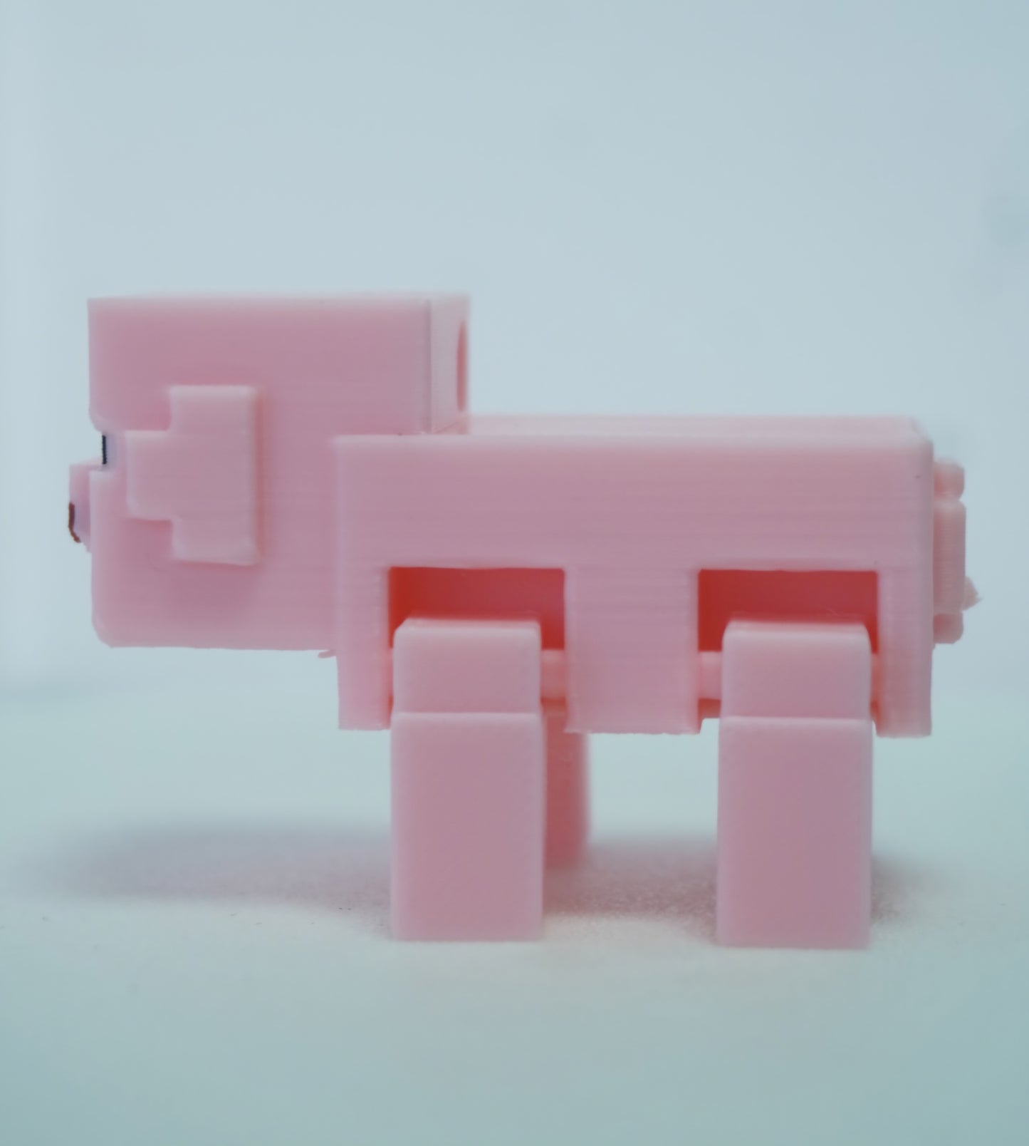 Minecraft Pig Keychain