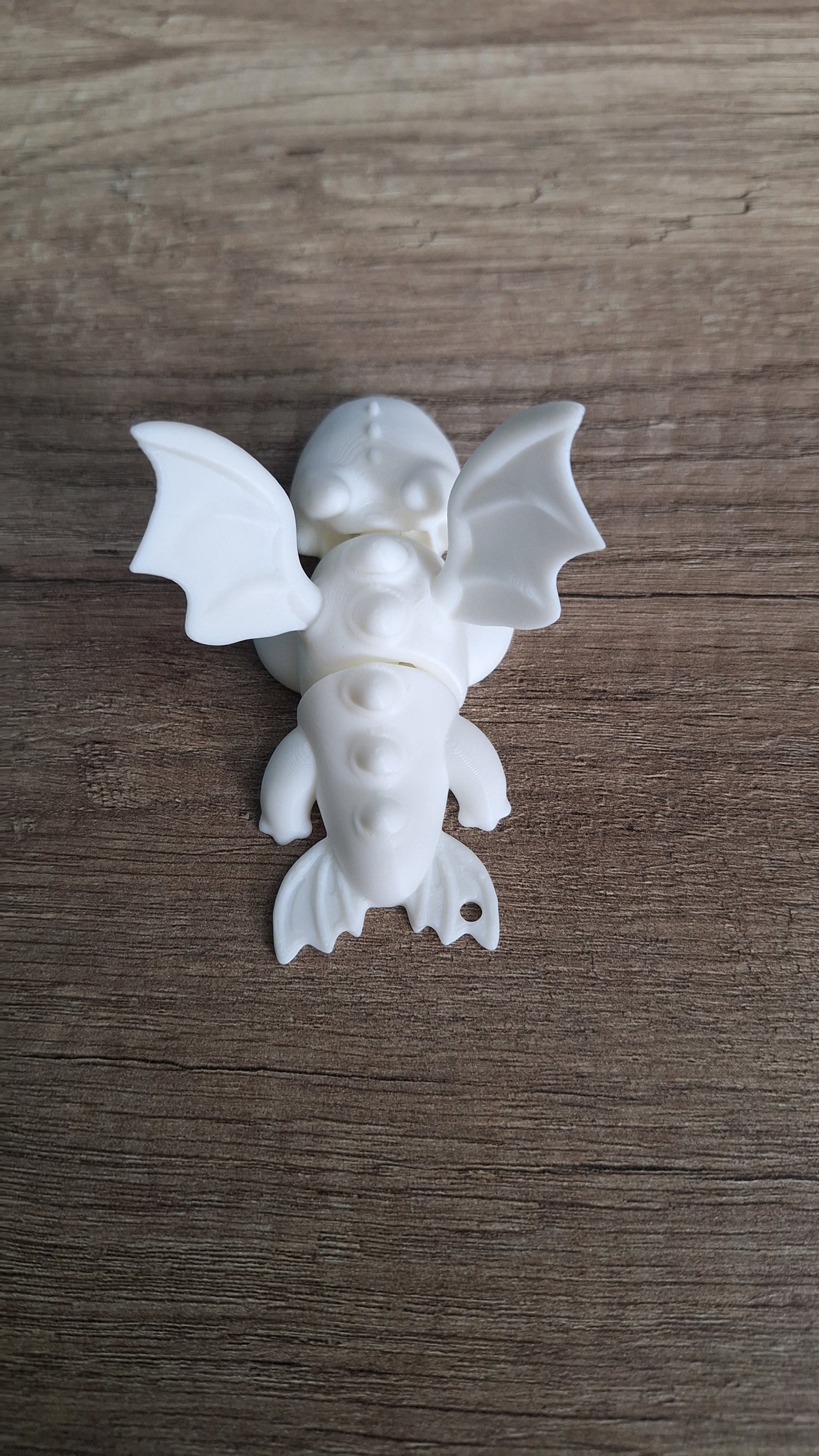 Small White Dragon Keychain