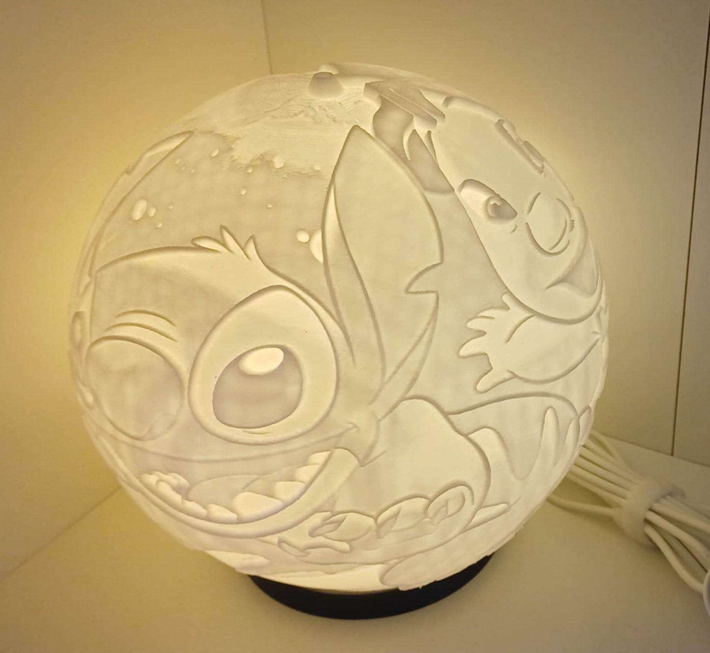 Stich Lithophane Lemputė