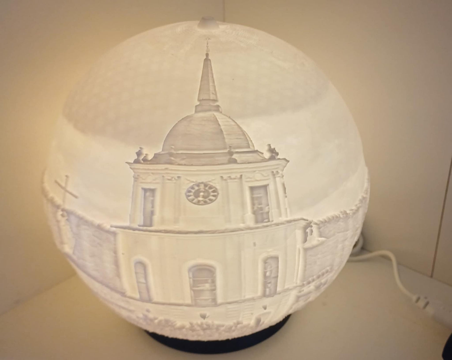 Gedimino Lithophane Pilis Lemputė