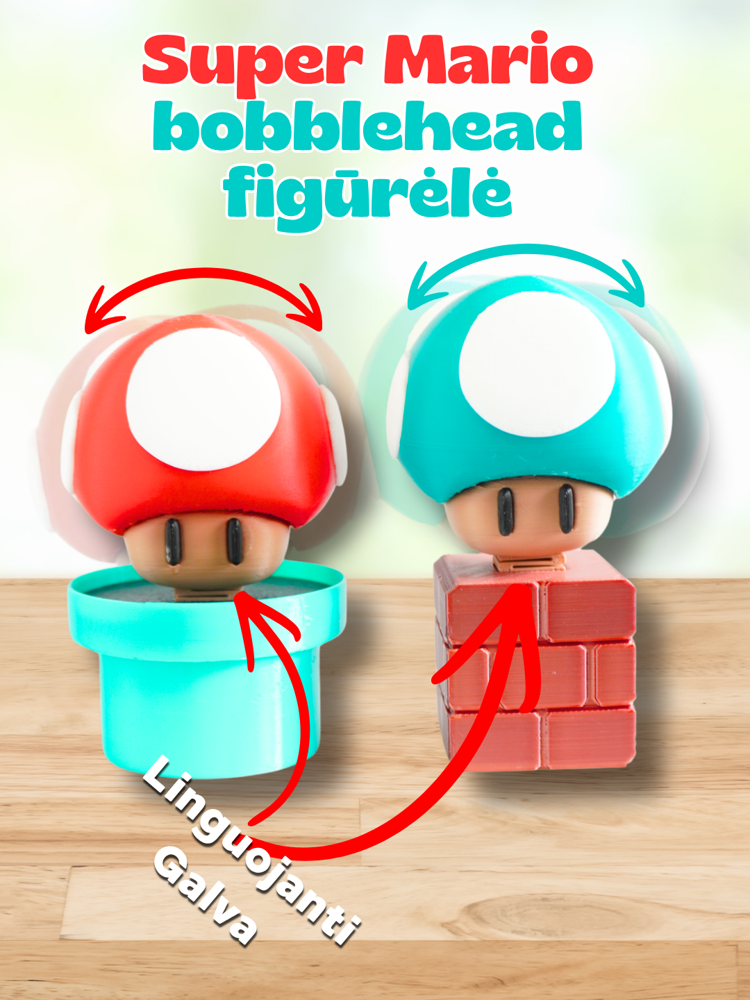 Super Mario bobblehead figūrėlė